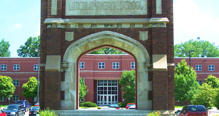 Front of Lincoln Junior High School